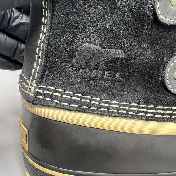 Sorel Women Joan of Arctic Tall Boots Black Waterproof NL1540-010 Sz 8 PreOwned - Picture 6 of 14